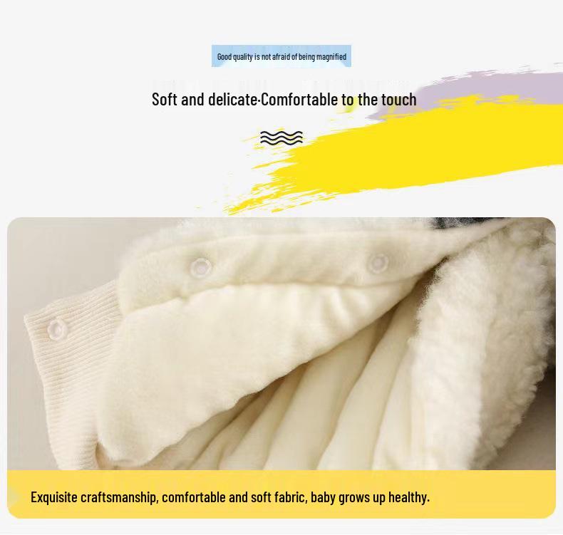 Adorable Cow Winter Romper - Cozy Lamb Wool for Newborns