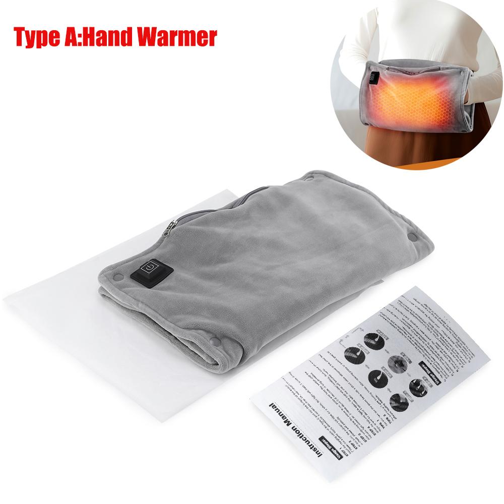USB Charging Winter Hand Warmer & Foot Warmer Heater Bag Washable Foot Warming Mat Electric Heating Pad For Back Waist Uterus