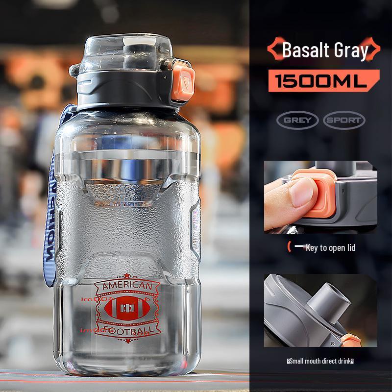 Men s 2000ml High-Temperature Resistant Sports Water Bottle - Large Capacity Minimalist Design