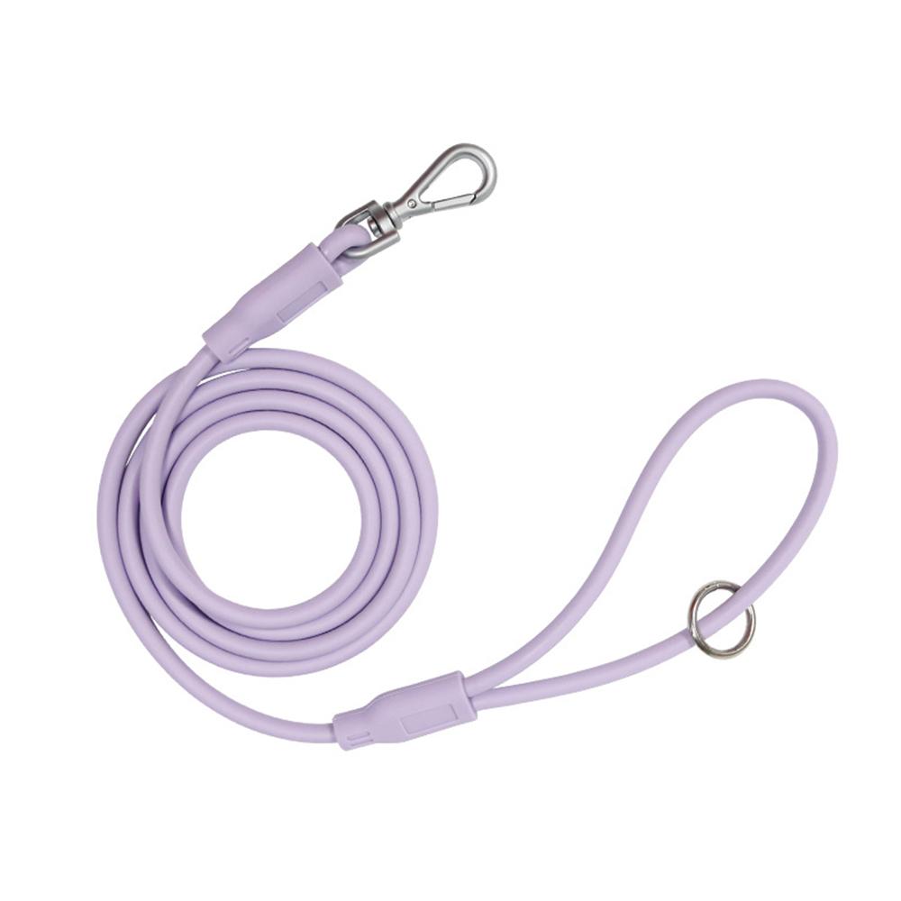 

PVC Dog Leashes Waterproof Pet Leash Outdoor Walk Rope Supplies 1.5mX8mm фіолетовий