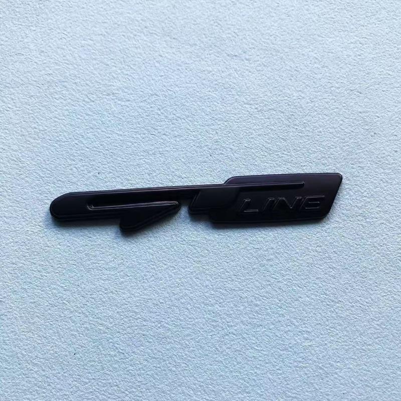 3D Car GT Line Design Fender Rear Trunk Body Emblem Badge Sticker For Peugeot For Kia K9 Forte Ceed Cerato RIO K3 K5 Accessories