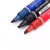 5pcs Black Red Blue Oil Marker Pens Double Headed Permanent Markers 2mm/6mm Waterproof Quick-Drying Marker Pens for Stationery