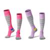 TENOCEE Hiking and Winter Pink and and Outdoor Socks for Trekking and 2 Pairs and 2 Red Socks, Snowboarding, Skiing, More, Sports, Purple, Men's