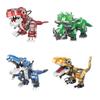 Building block Jurassic luminous dinosaur Tyrannosaurus rex Triceratops puzzle assembly children's toy gift