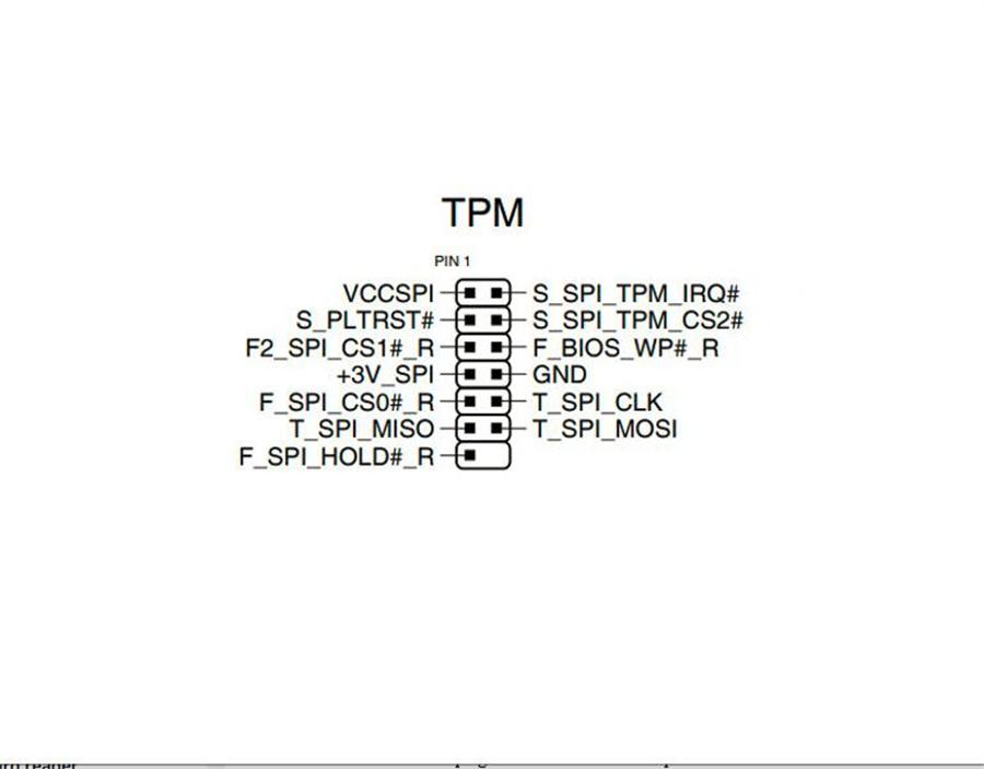 ASUS TPM 2.0 SPI ბარათის მოდულისთვის 14-1 პინი უსაფრთხოების ბლოკის დედაპლატისთვის Windows 11