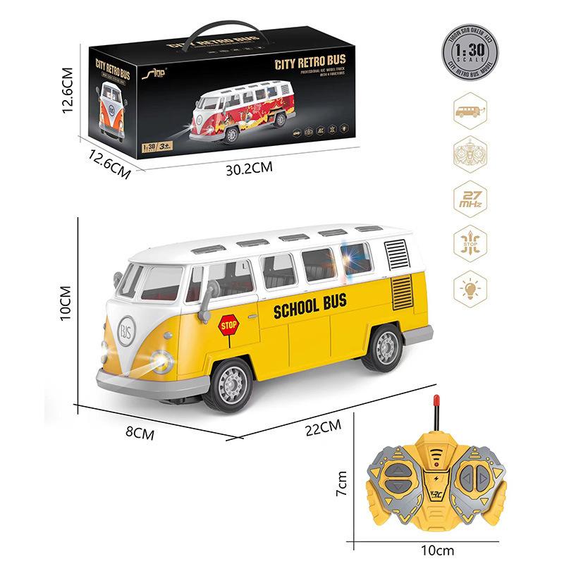 1:30er Maßstab RC Bus Fernbedienung Auto Schulbus Krankenwagen Tourbus Modell Doppeldeckerbus Elektroauto Jungen Spielzeug Geburtstagsgeschenke