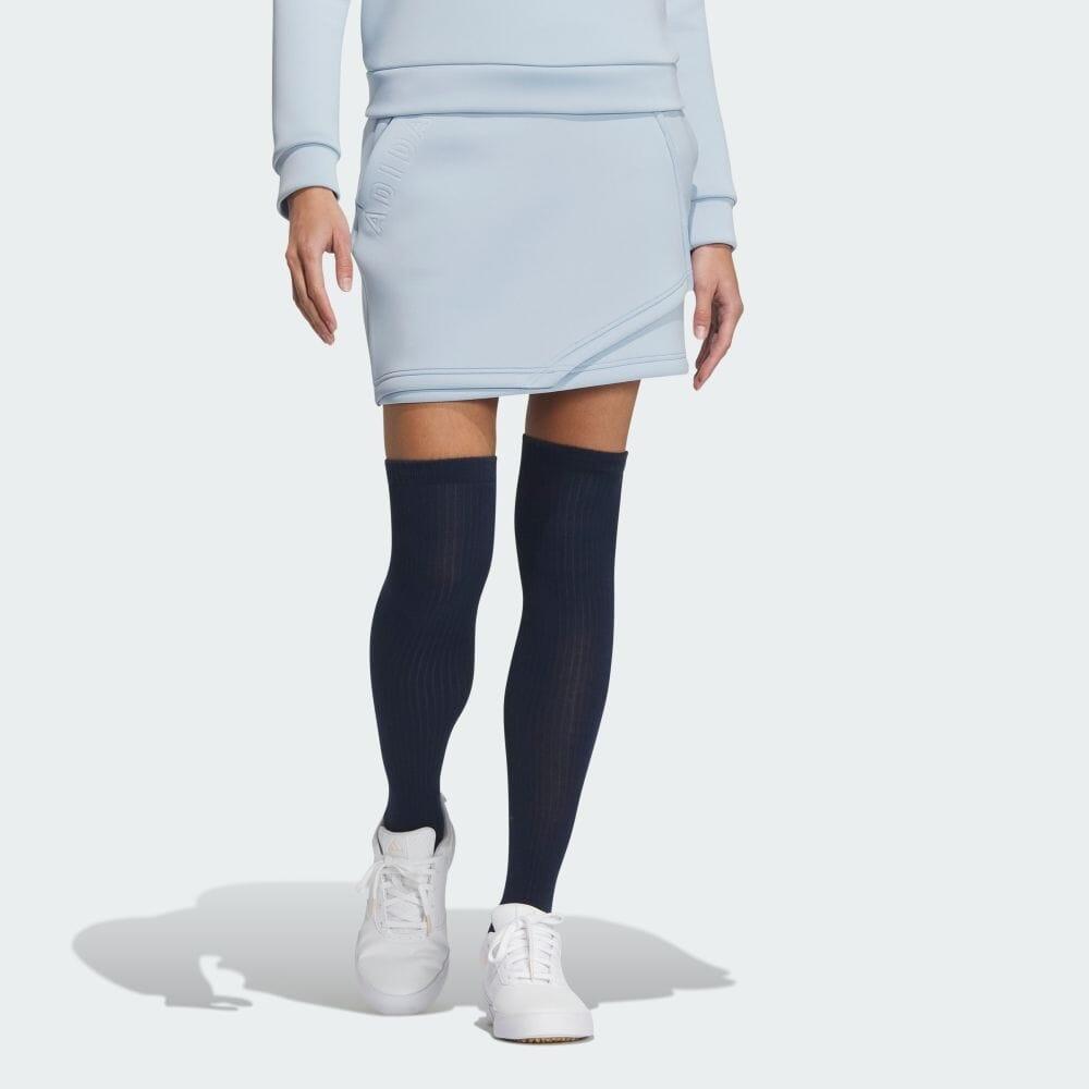 (WMNS) Adidas 3D Debossed Spacer Knit Skirt Asia Sizing 'Blue' Women's HY0860