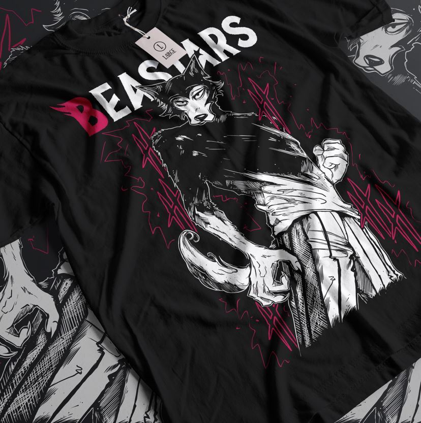 

Beastars Легоши Beastars Футболка Девушка Аниме Японский Стиль Подарки Футболка Все Размеры S