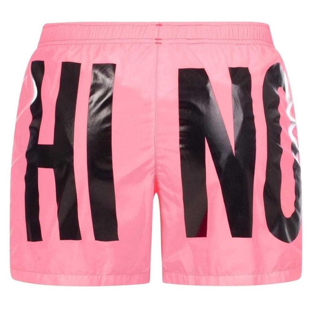 Moschino Mens Logo Polyester Swim Shorts