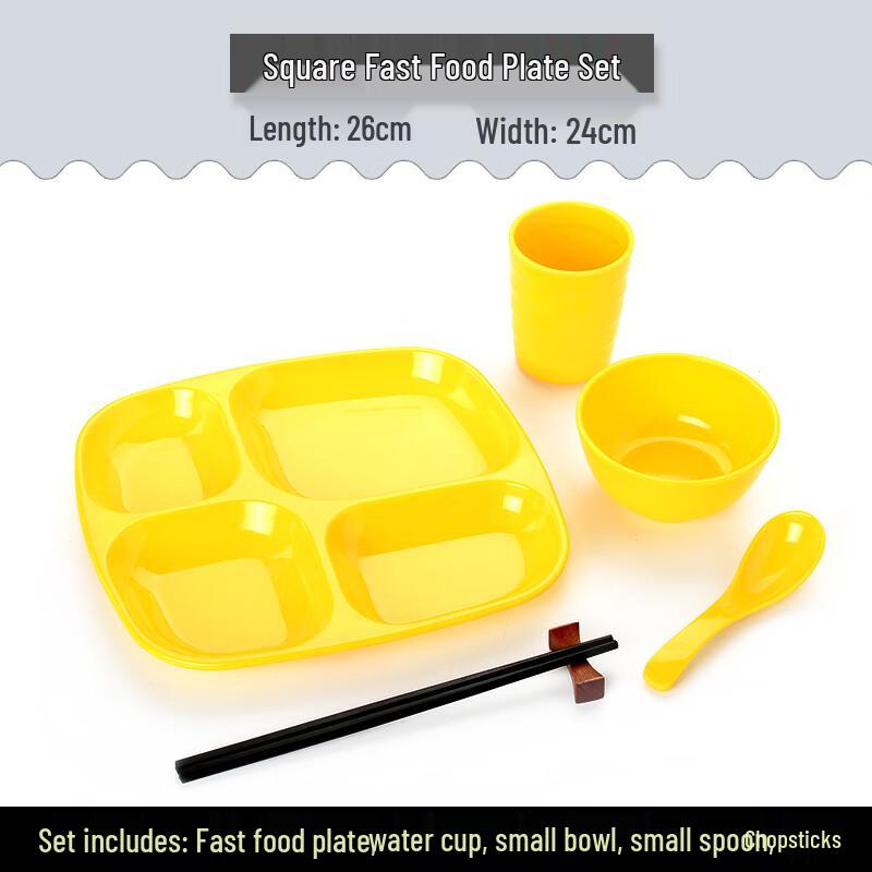 Sweet Elegant Melamine Divided Lunch Tray