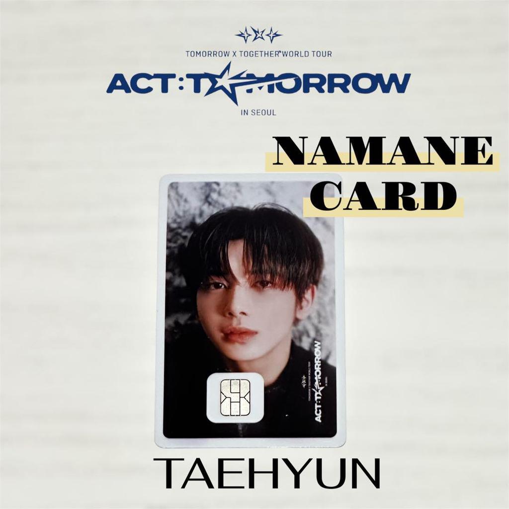 [USED] TXT Taehyung ACT:TOGETHER Seoul Concert NAMANE CARD