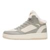 Anta Tissu Cuir Doublure Polaire Chaud Antidérapant Résistant à l'Usure Chaussures de Skate Montantes Baskets Femmes Gris 922248913-3