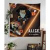 Heißes TV Alice In Borderland Bedruckter Großer Wandteppich Kunst Science-Fiction Zimmer Heimdekoration Dekor Decke