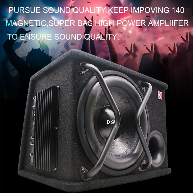 

12-дюймовый автомобильный динамик высокой мощности DV 12 В, модификация автомобильного аудио, активный трапециевидный сабвуфер, избыточный вес, RMS 200 Вт, чистый бас 12 inch