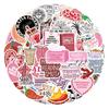 55 Sheets Waterproof DIY Graffiti Book Stickers – Creative Self-Adhesive Paper for Decoration