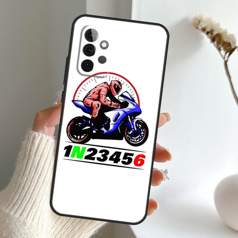 1N23456 Motorcycle Case For Samsung Galaxy A55 A15 A35 A56 A06 A16 A26 A36 A32 A52 A13 A33 A53 A14 A34 A54 A17