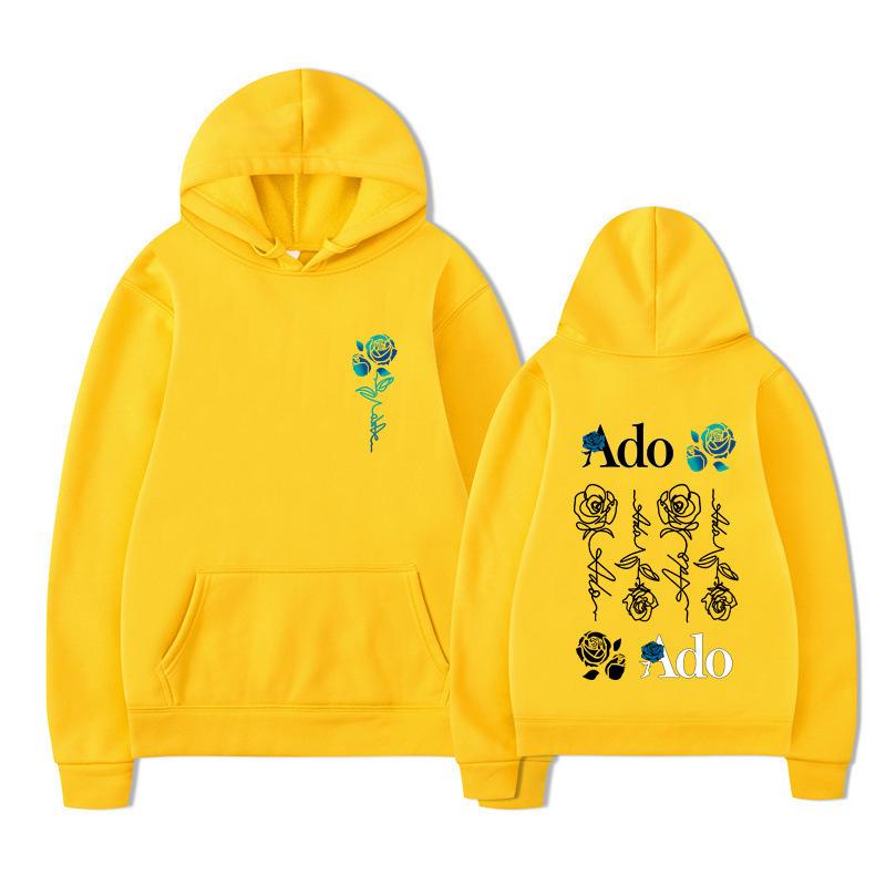 New Autumn Winter Warm Hoodie 2D Series Rose Printed Men's Women's Comfortable High Quality Fashion Hoodies