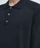 Masimodutti Cotton Blend Knit Polo Sweater