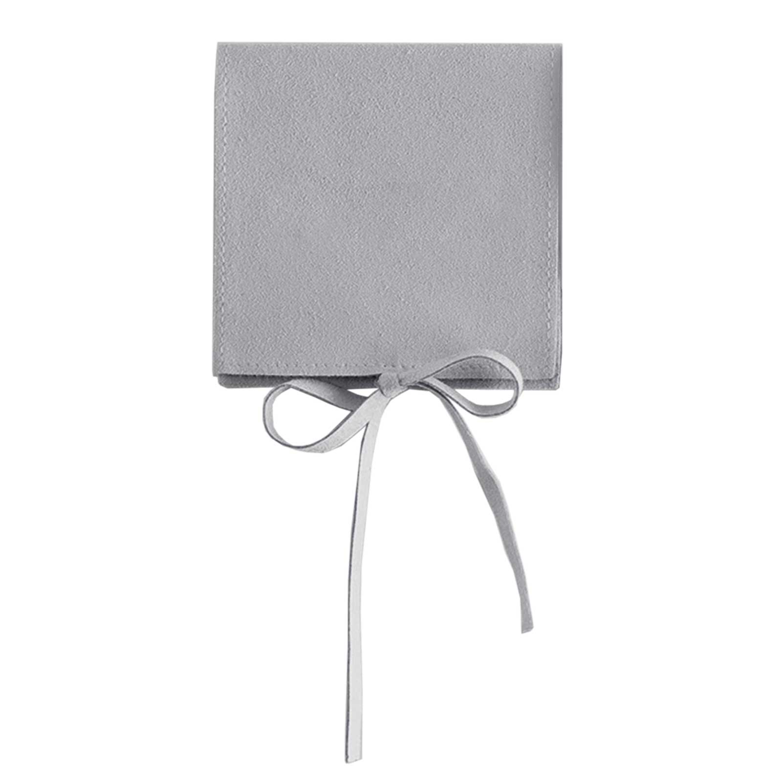 

Мешочки из микрофибры для упаковки ювелирных изделий, обручальных колец, сережек, ожерелий, рождественских подарков, подарочные пакеты, маленькие бархатные мешочки серый