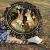 1PC rabbit garden Umbrella-8-Rib Reinforced, Automatic Open, Lightweight & Durable, Cute Fashion Accessory for Outdoor-W9222