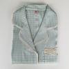 2023 Summer New Arrival Cool Short Sleeve Shorts Plaid Silk Jacquard Houndstooth Pajamas Pure Color Thin Two-Piece Suit