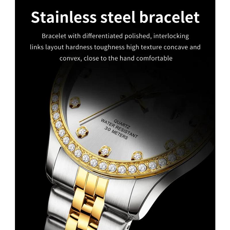 OLEVS Herrenuhr Original Luxus Klassisch Quarz Armbanduhr Uhr für Mann Wasserdicht Leuchtend Datum Herrenuhr