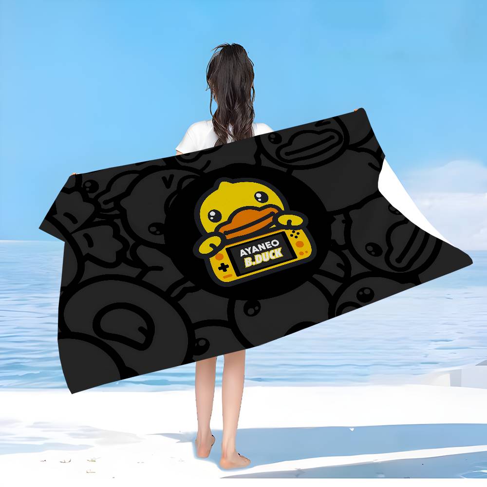

1pc Cartoon B.Duck Microfiber Beach Towel Absorbent Quick Dry Soft Yoga Swimming Resort Mountain Climbing Towel W30*H60(CM)
