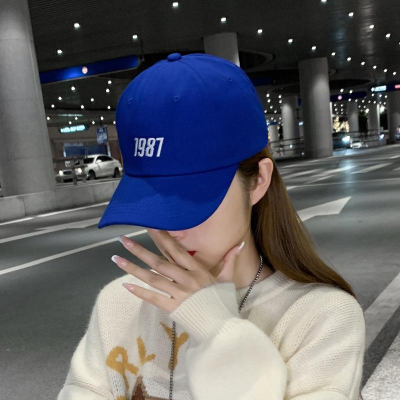 Hat female spring and autumn tide brand cap soft top embroidered visor new Internet celebrity hit baseball cap