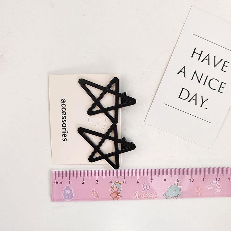 

2 шт. Красочная заколка для волос в виде звезды, боковые зажимы для волос, краб для детей, девочек, женщин, винтажный подарок, аксессуары для волос, украшение