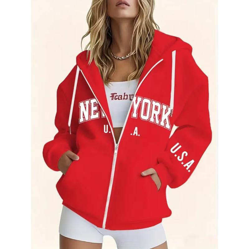 Women's Autumn and Winter Zipper Sweatshirt