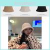 Soft Lamb Shearling Bucket Hat Cozy And Fashionable Winter Headwear For Women