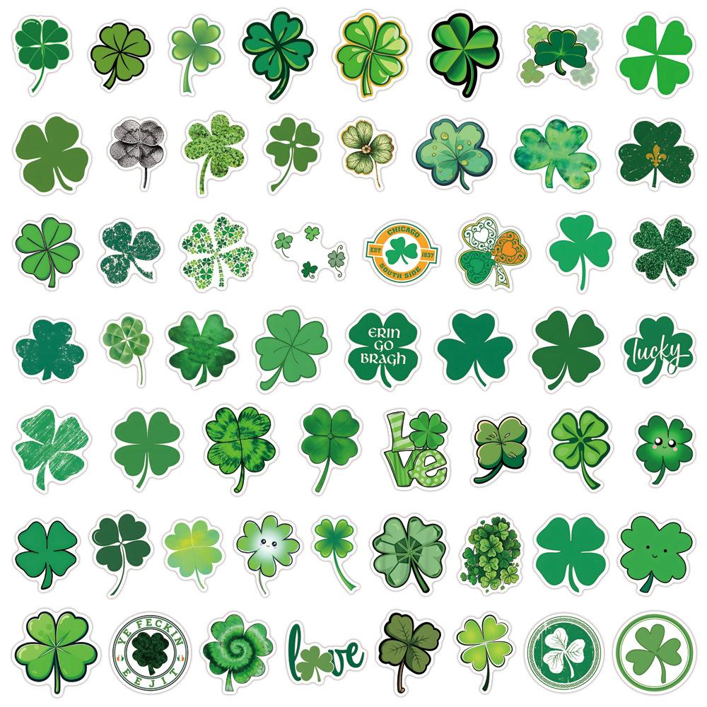 55 St. Patrick Kleeblatt Kruste Graffiti Aufkleber Dekorativer Roller Laptop DIY Aufkleber