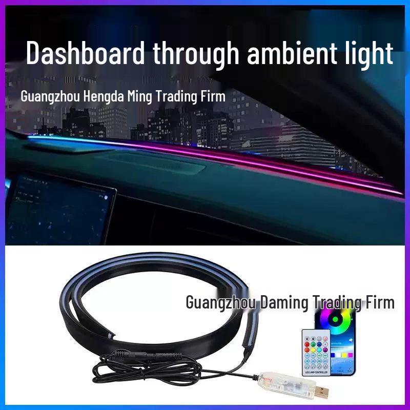 

USB-Powered LED Ambient Light for Car Dashboard & Windshield - Color Flow Feature 60 inches