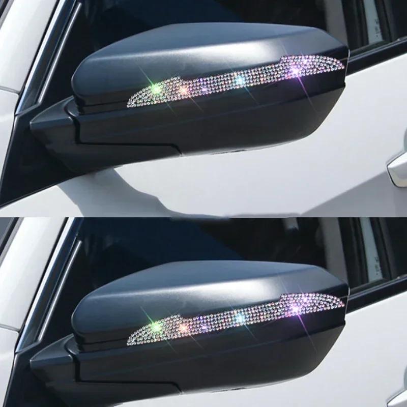 Bling kamínkové chrániče proti poškrábání klik dveří auta Vhodné pro všechna auta Vozidla SUV Boční zrcátka Ochranné lišty hran dveří auta Amagi
