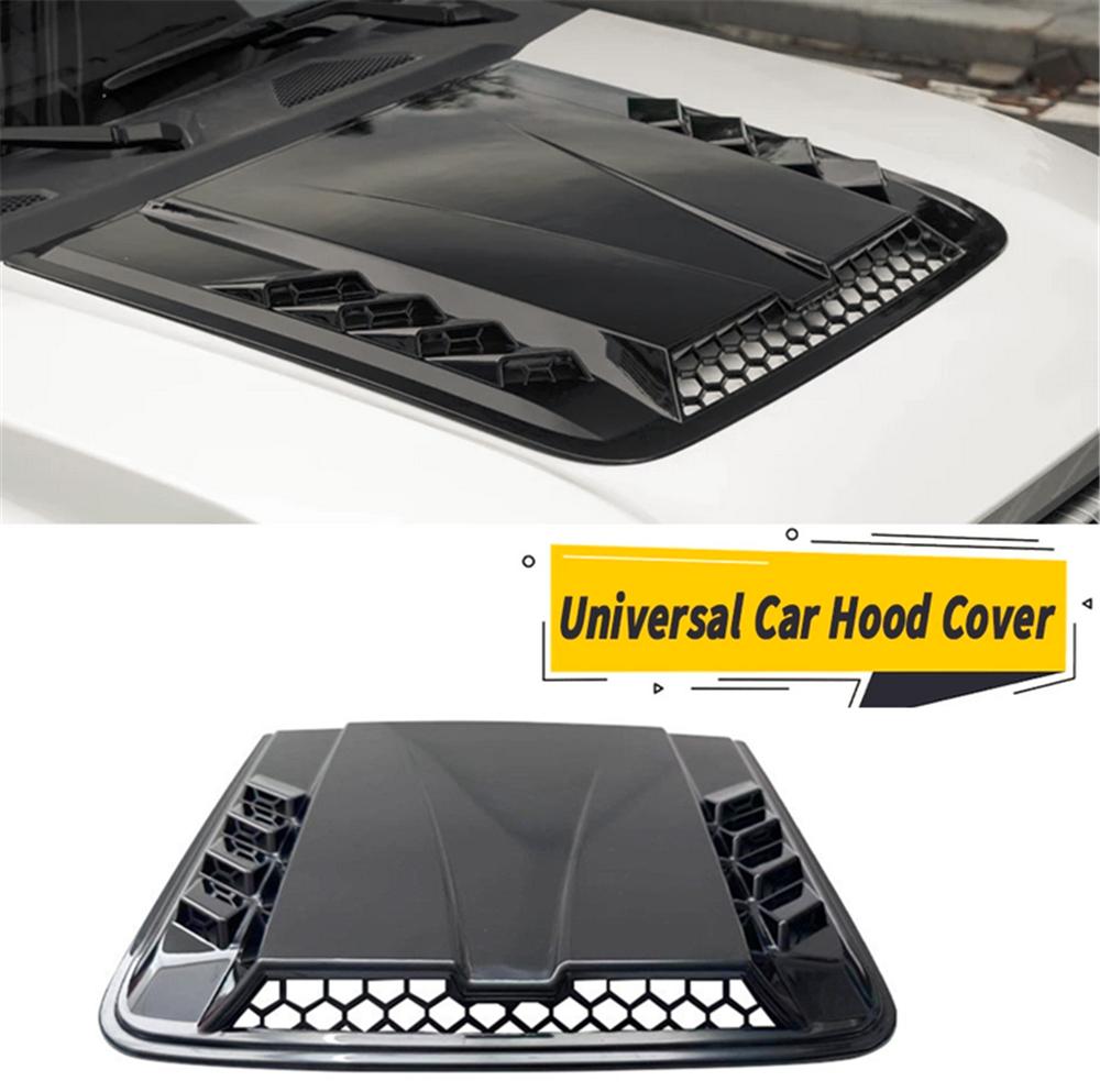 Universal Car Exterior Hood Vent Scoop Cover Air Intake Grille Inlet Trim Black