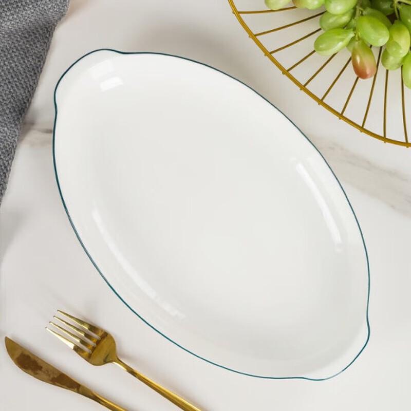 Churong Portable Outdoor 8-inch Ceramic Dinner Plate