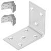 Kotarbau® Angolo da Falegname Connettore da Costruzione Acciaio Inossidabile Zincato 55 X 45 X 35 Mm Set di 25 Pezzi
