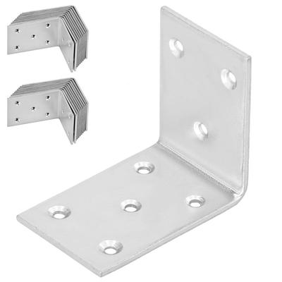 Kotarbau® Carpenter's Angle Construction Connector Stainless Steel Galvanized 55 X 45 X 35 Mm Set Of 25 Pcs