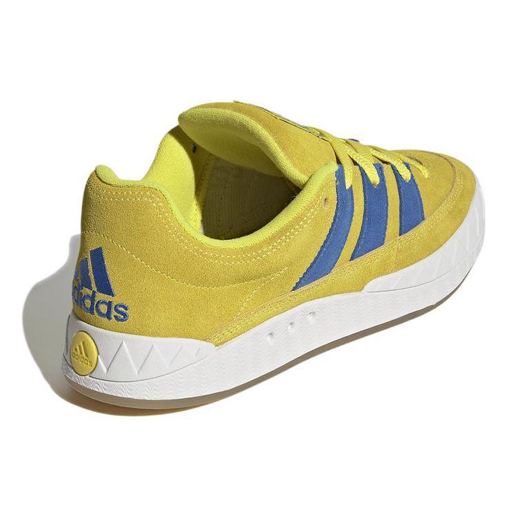 adidas Adimatic Bright Yellow Blue Unisex Sneakers Crystal-White GY2090