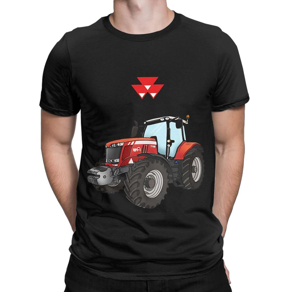Trattore Massey Ferguson Trattore Rosso Grafica Novità 100% Cotone Maglietta Massey Ferguson Magliette Top Per Unisex