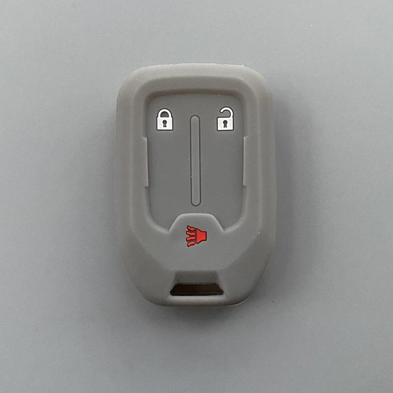 Silicone Car Key Cover Case Fob For Chevrolet Suburban Silverado GMC Terrain Yukon Tahoe Sierra Smart Auto Accessories Key Ring