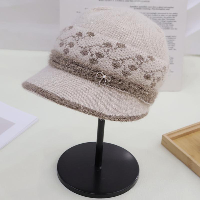 Women's Winter Hat with Detachable Ear Flaps - Adjustable Stretch -Like Beanie, Soft Warm for Cold Weather, All-Season & Christmas