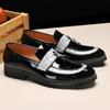 Herren Luxus Pailletten Quasten Loafers Mokassins Hochzeitsparty Nachtclub Mode Leder Freizeitschuhe für Herren