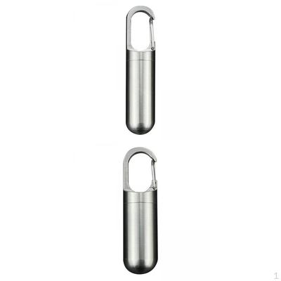 2pcs Mini Sealed Small Portable Box Tablet Container Storage