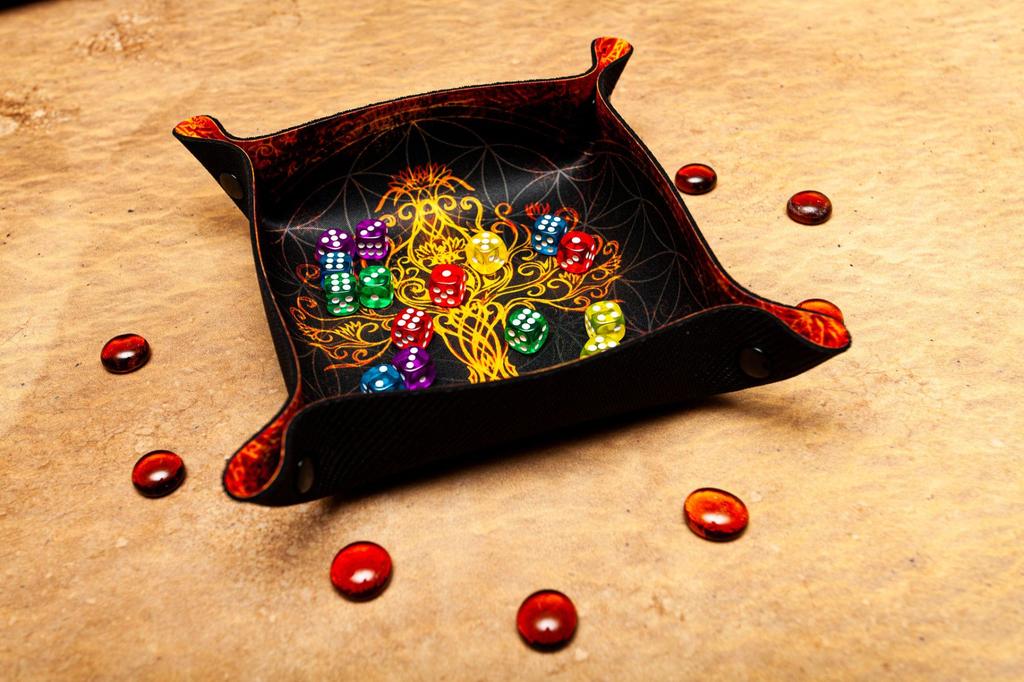 Dice tray tacka na kości mityczne drzewo 22x22cm