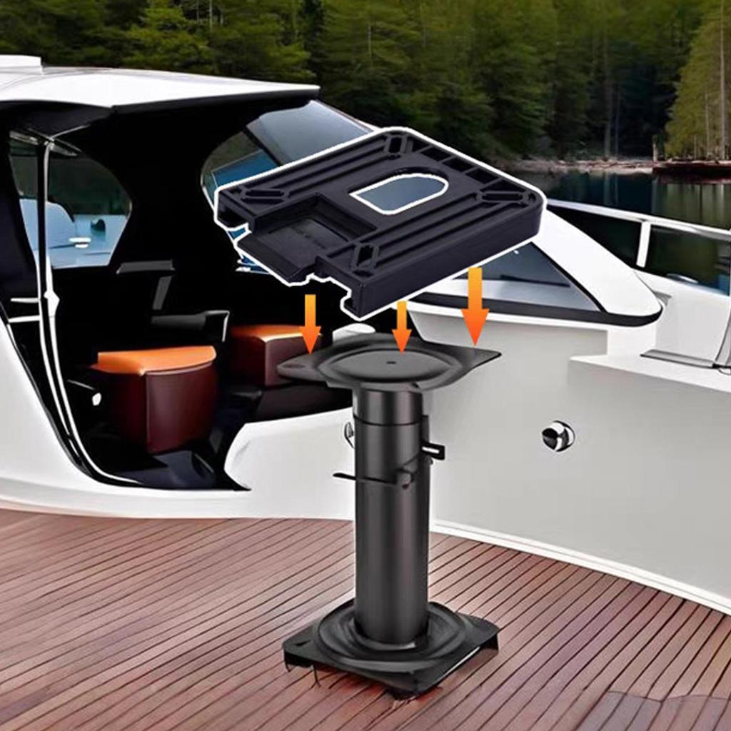 Simple Install ABS Plastic Boat Seat Base With Quick Disconnect Function For Pontoon And Fishing Boats