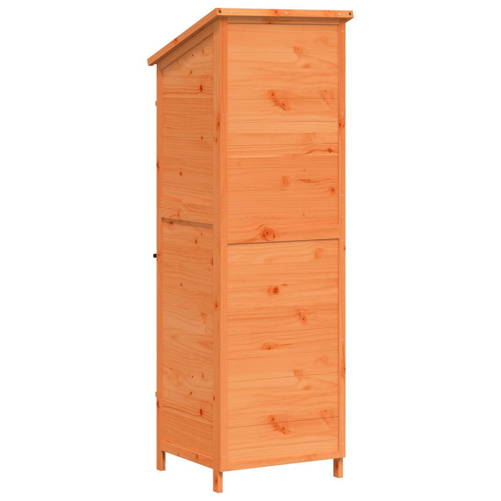 Garden Shed Brown 59.5 x 56 x 176.5 cm Solid Spruce Wood