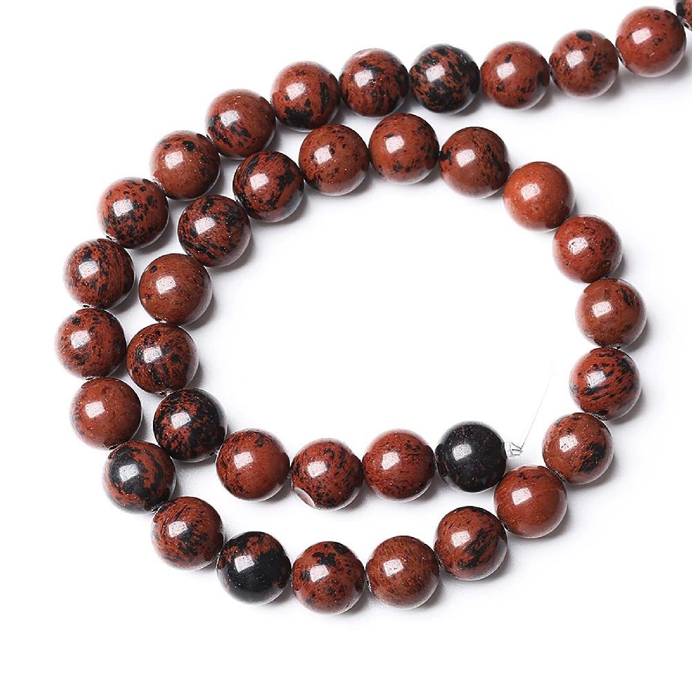 Pedra Cisne Dourado Natural 4/6/8/10/12mm Contas Fio 15" Contas Espaçadoras Lisas Soltas para Fabricação de Joias DIY Acessórios para Pulseiras