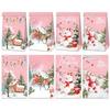 Santa Claus Christmas Candy Gift Box Snowflake Christmas Paper Packaging Bag  Carrying Case