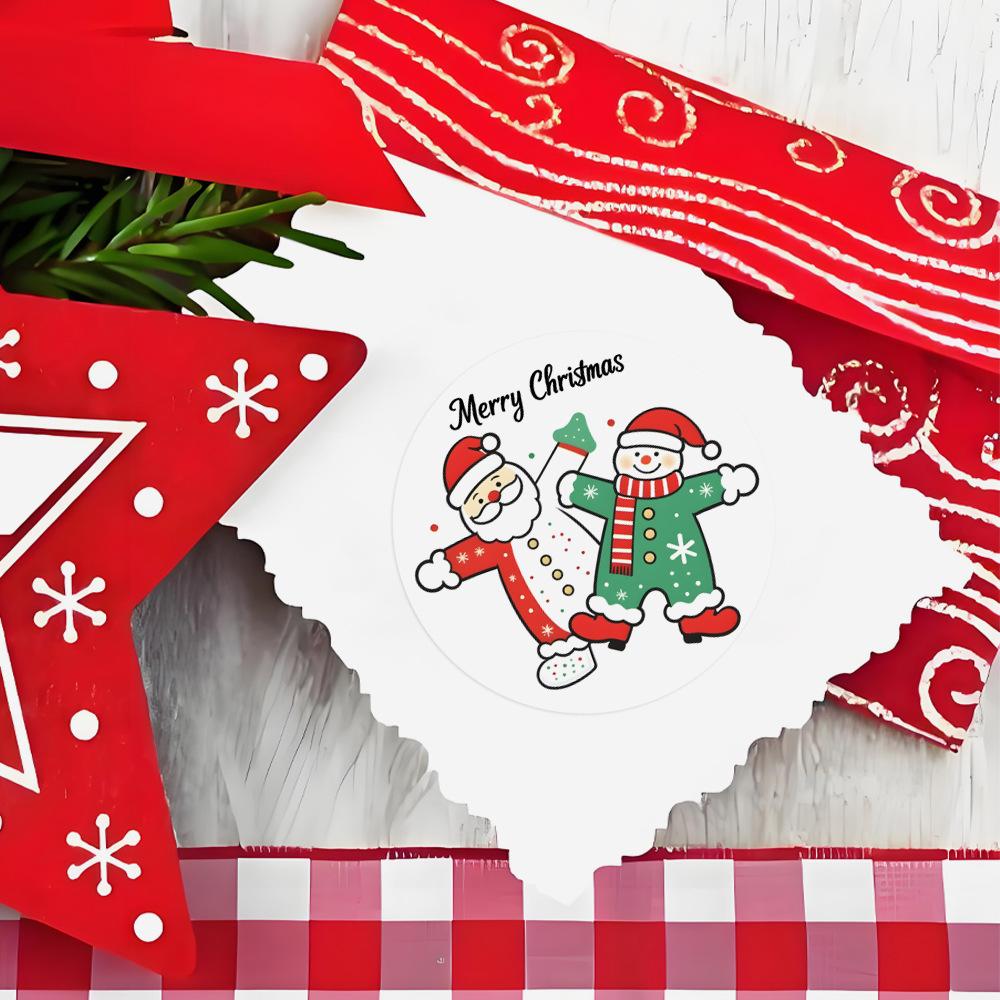 100-500Pcs High-Standard Merry Christmas Premium-Quality Stickers First-Class Christmas High-Standard Theme High-Standard Seal High-Standard